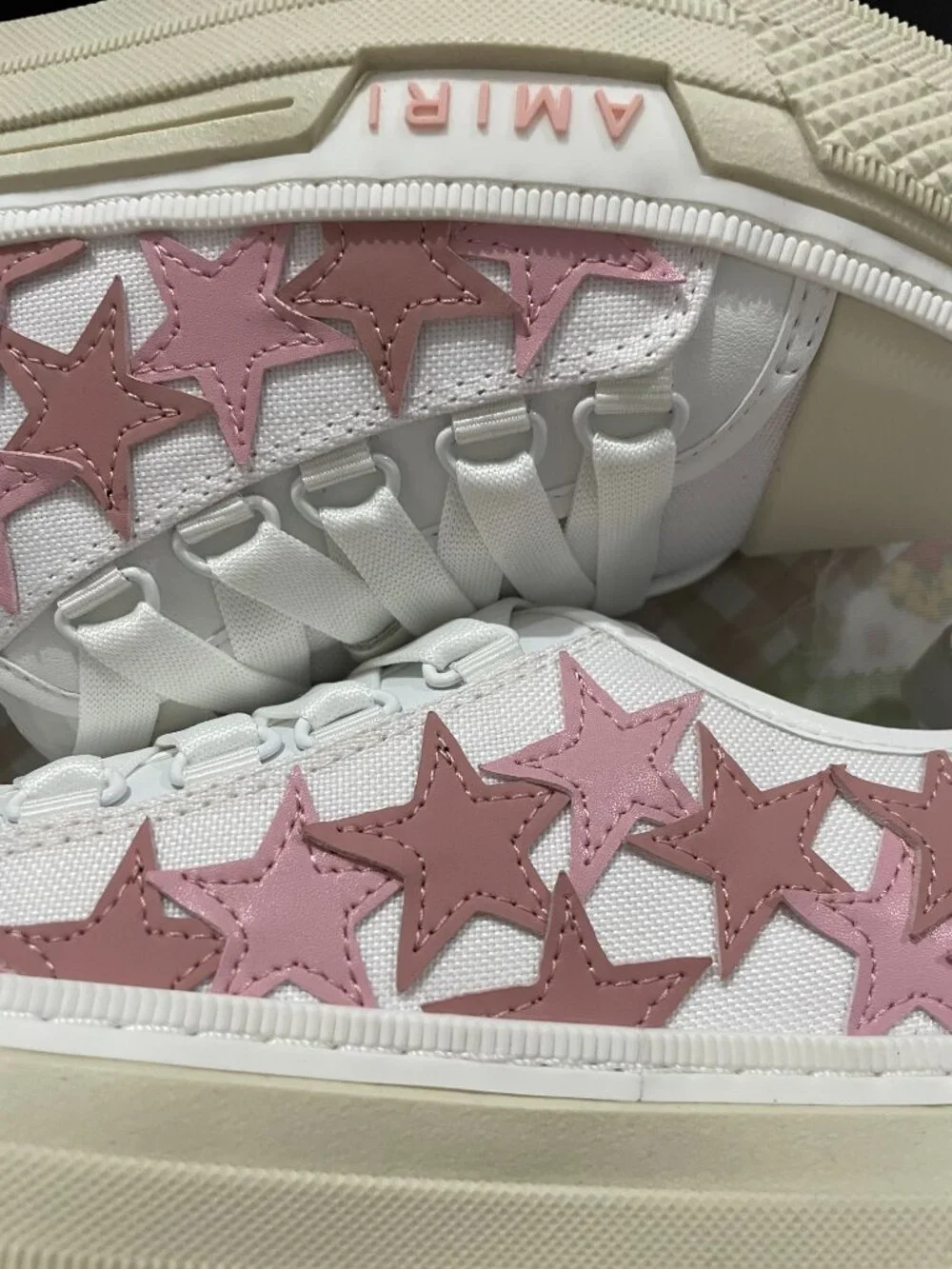 AMIRI Color-Block Star Low-Top Sneakers